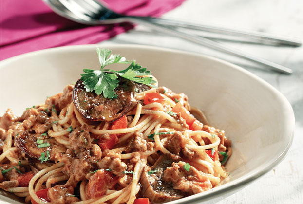 Μακαρόνια ολικής άλεσης με ψητά λαχανικά και ανθότυρο